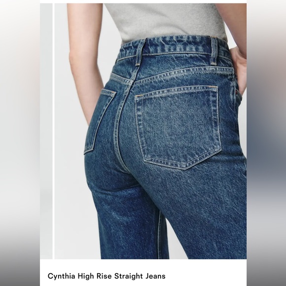 Reformation Cynthia High Rise Straight Jeans size 27 - Picture 4 of 16